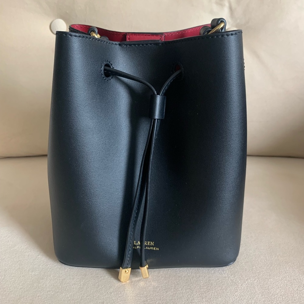 Ralph Lauren Dryden Debby Black Bucket Bag